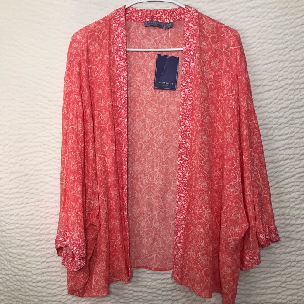 NWT Laura Scott Kimono size L petite